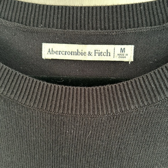 Abercrombie & Fitch black mini long sleeve sweater dress - Picture 4 of 6